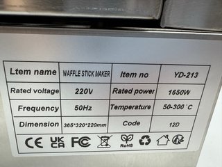 Máquina para hacer gofres