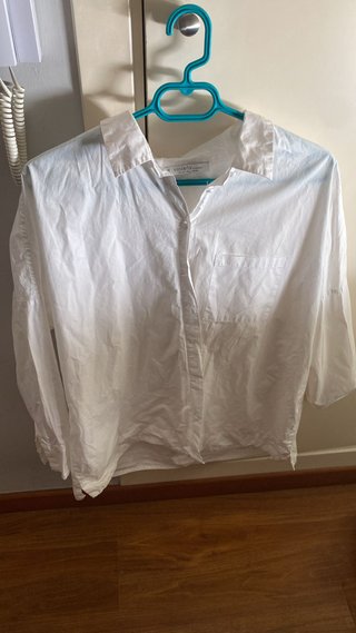 Camisa Violeta Blanca Talla XL
