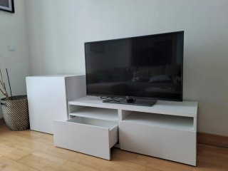 Mobile TV Ikea Besta Bianco