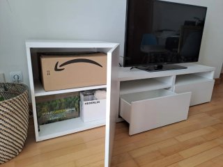 Mobile TV Ikea Besta Bianco