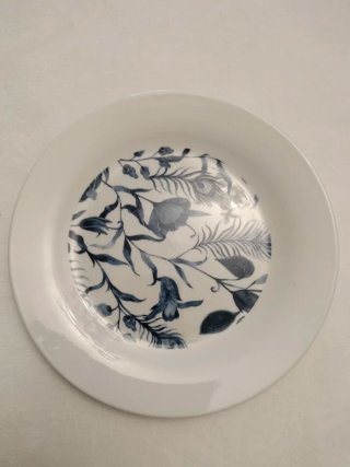 Set di stoviglie 36 pezzi blu e bianco