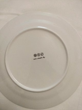 Set di stoviglie 36 pezzi blu e bianco