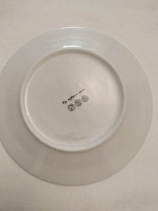Set di stoviglie 36 pezzi blu e bianco