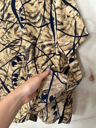 Blusa retro estampada talla XL