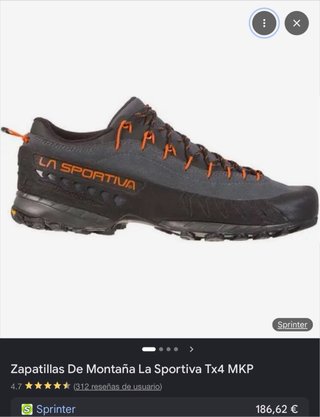 La Sportiva TX4 Talla 45 Gris/Naranja