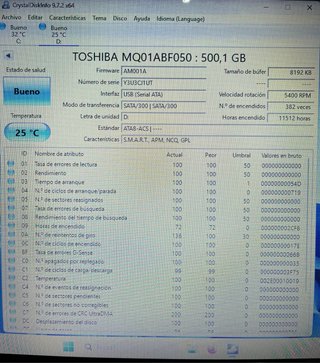 Disco Duro Toshiba 500GB