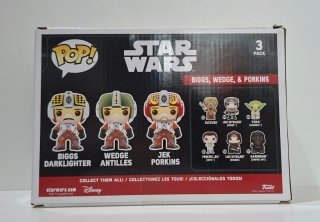Funko Pop Star Wars Biggs, Wedge y Porkins