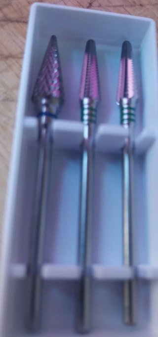 6 fresas podología tungsteno
