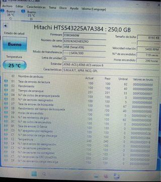 Disco Duro Hitachi 250GB SATA