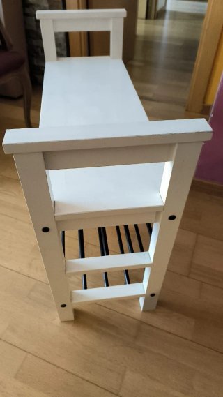 Banco zapatero Ikea HEMNES blanco