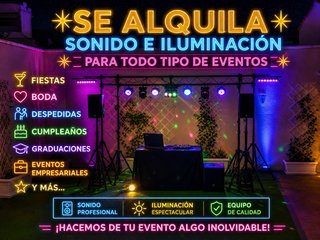Alquiler equipo sonido e iluminación