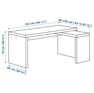 Escritorio Ikea Malm Wengue