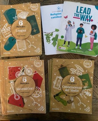 Libros 6° primaria Colegio Giovanni