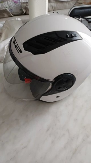 Casco Moto LS2 Talla XS Blanco