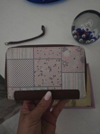 Monedero/Cartera Mujer Rosa y Marrón