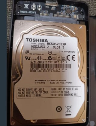 Disco Duro Toshiba 500GB MK5059GSXP