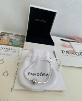Pulsera Pandora Plata Talla 17/19