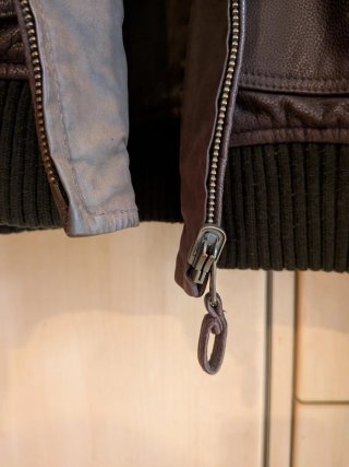 Cazadora Bomber Piel Marrón Massimo Dutti
