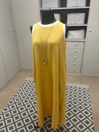 Vestido amarillo de verano talla única