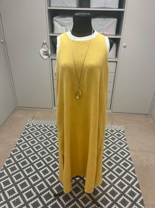 Vestido amarillo de verano talla única