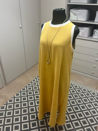 Vestido amarillo de verano talla única