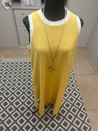 Vestido amarillo de verano talla única