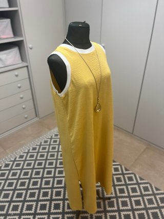 Vestido amarillo de verano talla única