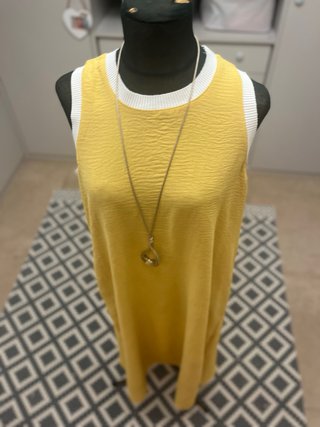 Vestido amarillo de verano talla única