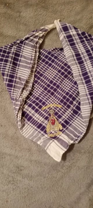 Pañuelo Virgen del Puerto Bordado Dorado