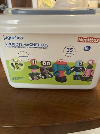 5 Robots Magnéticos Juguetes