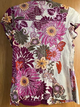 Camisa estampada floral multicolor