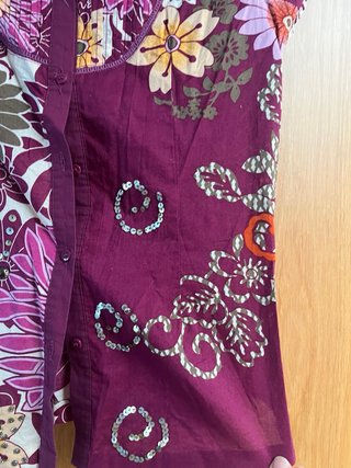 Camisa estampada floral multicolor