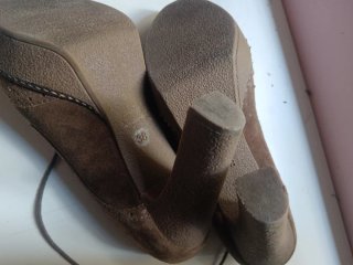 Zapatos tipo inglés tacón cordones