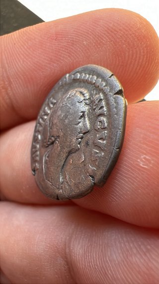Moneda Romana Denario Plata