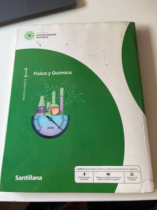 Libro Física y química 1 Bachillerato. Santillana.