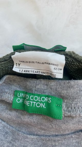 Conjunto niño 12 m Benetton: Camiseta y Pantalón