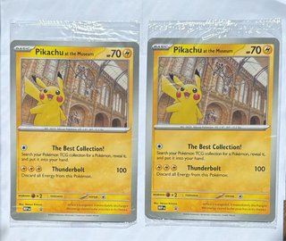 Pikachu at the Museum x2 Cartas Pokémon