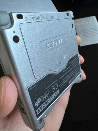 Nintendo Game Boy Advance SP Plata