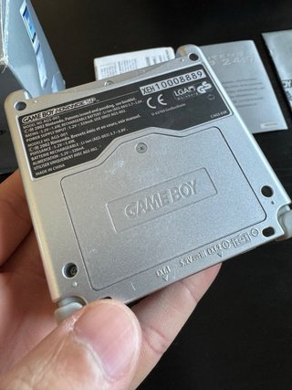 Nintendo Game Boy Advance SP Plata