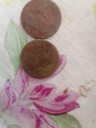 2 Monedas Cobre 1870