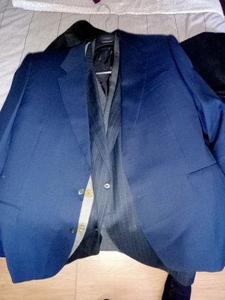 Americana Canali Azul Hecha en Italia