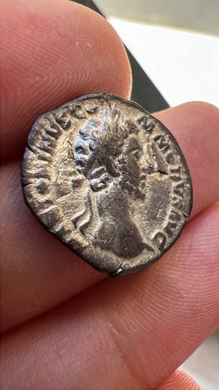 Moneda Romana Denario Plata