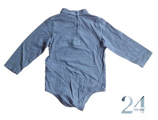Body Gola Alta Azul Kiabi 24 meses