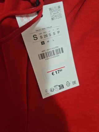 Shorts de algodón Zara rojos