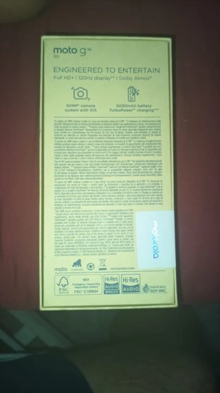 Móvil Motorola Moto G55 5G Negro/Gris