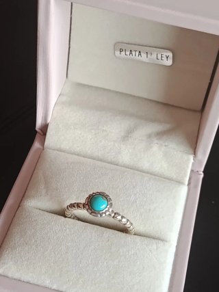 Anillo Plata Turquesa