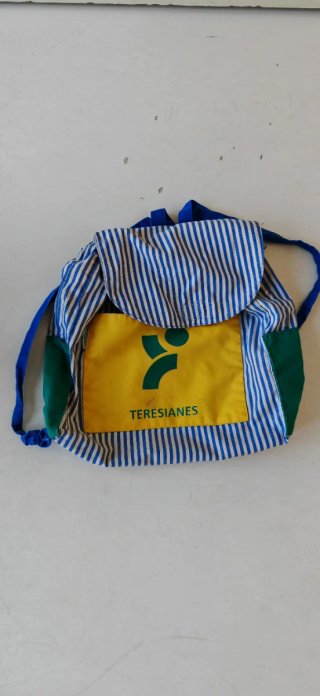 Mochila Teresianas rayas azules y verdes