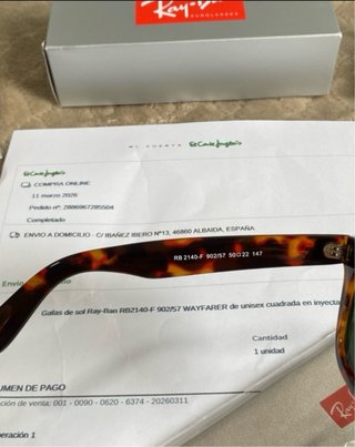 Gafas Ray-Ban Wayfarer Leopardo Verde