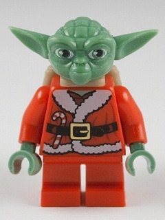 Minifigura LEGO Star Wars Santa Yoda Mochila