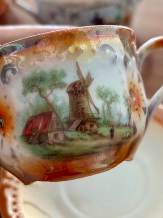 Juego de café vintage porcelana años 50